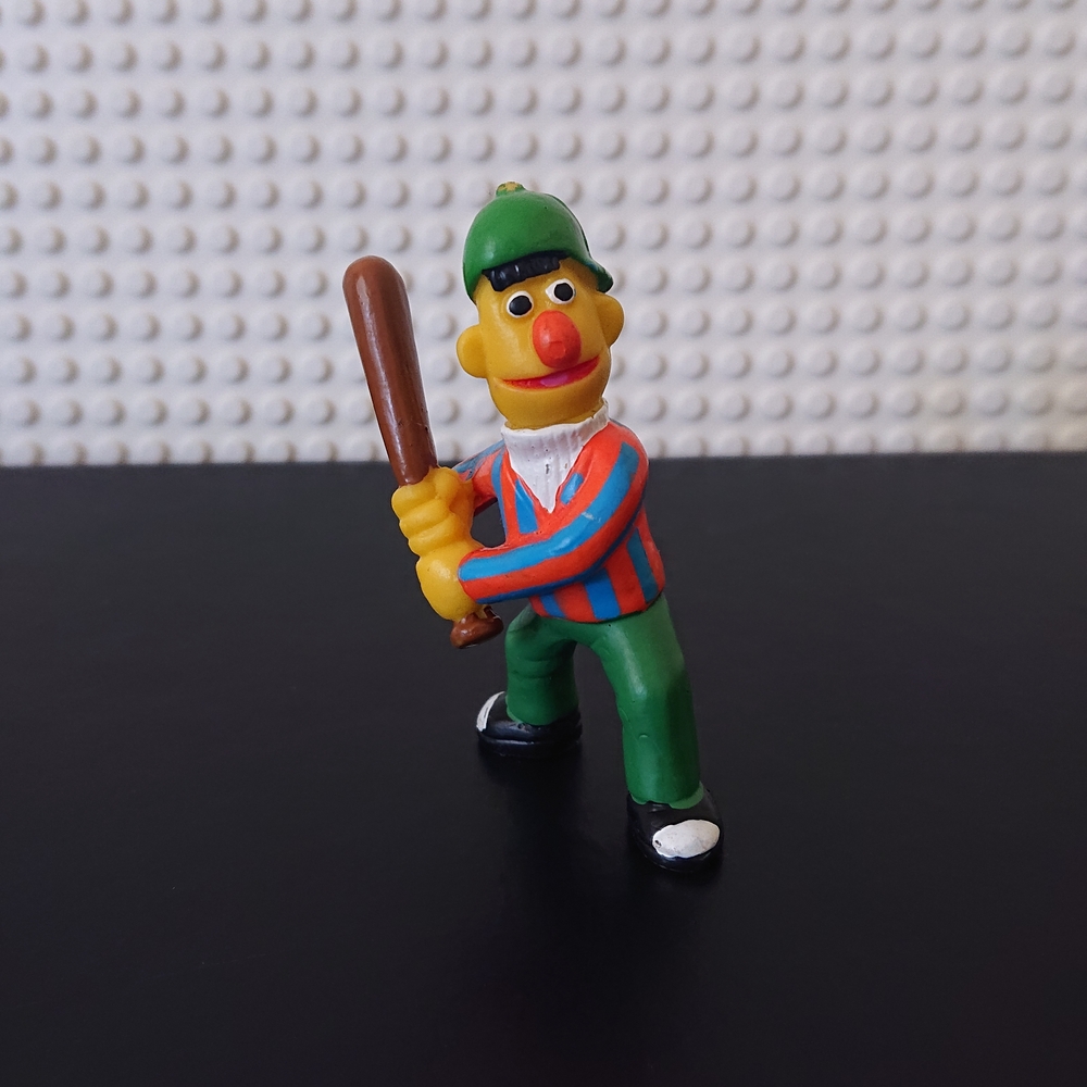 Applause - Jim Henson Sesame Street - Baseball Bert Figure - PVC Cake Topper